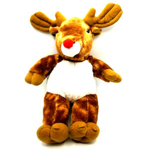 Vintage RUDOLPH Red Nosed Reindeer Plush 18" The Bear Factory 2001